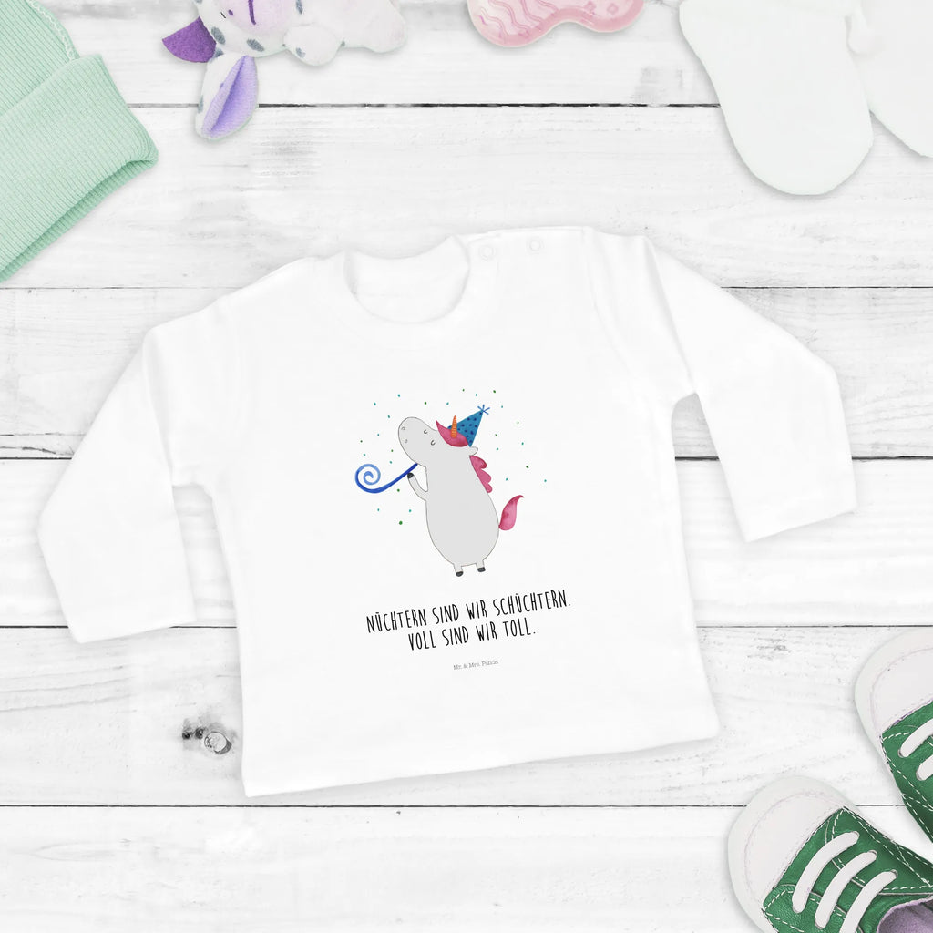Baby Longsleeve Einhorn Party Langarm, Kleidung, Bio, Baby Shower, Einhörner, Einhorn Deko, Einhorn, Unicorn, Fest, Geburtstag, Club, Disco, Party, Feier, Alkohol, Glitzer, Konfetti
