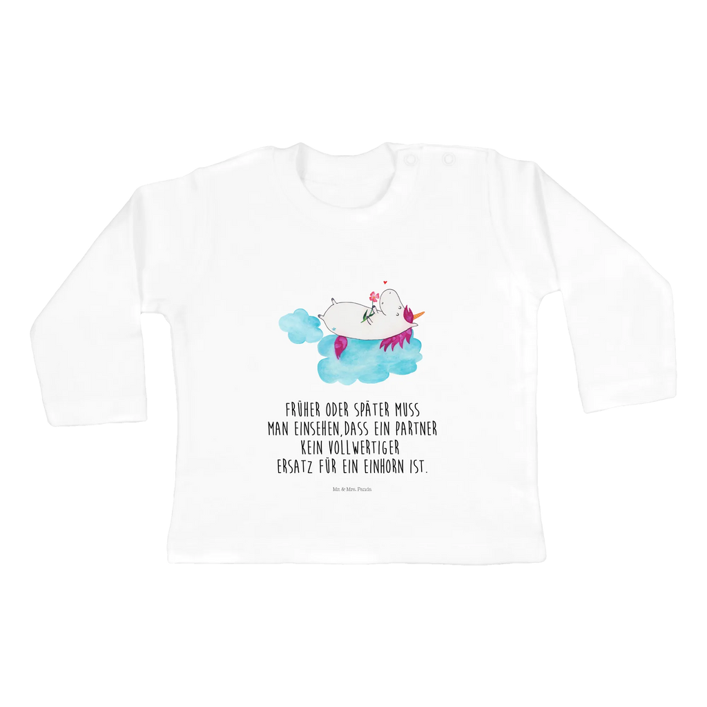 Baby Longsleeve Einhorn verliebt auf Wolke Bio, Langarm, Baby Shower, Kleidung, Einhörner, Einhorn Deko, Einhorn, Unicorn, Liebesbeweis, Liebe, Freundin, Wolke, Verliebt