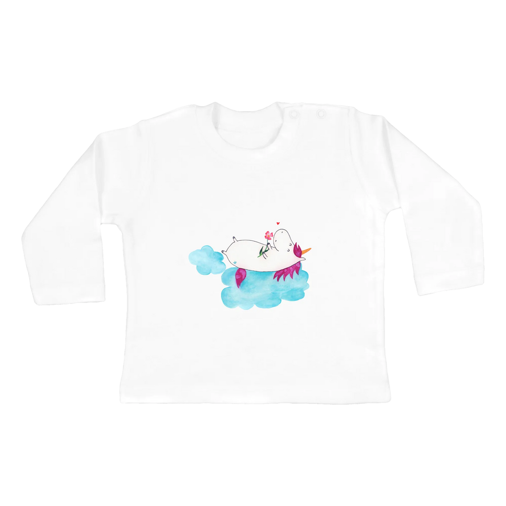 Baby Longsleeve Einhorn verliebt auf Wolke Bio, Langarm, Baby Shower, Kleidung, Einhörner, Einhorn Deko, Einhorn, Unicorn, Liebesbeweis, Liebe, Freundin, Wolke, Verliebt