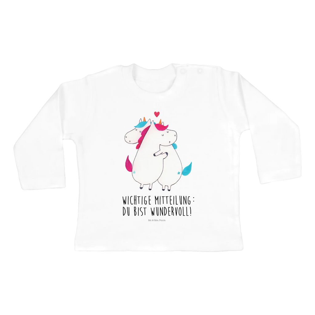 Baby Longsleeve Einhorn Mitteilung Kleidung, Mädchen, Baby, Langarm, Jungen, Bio, Einhorn, Einhörner, Einhorn Deko, Unicorn, Liebe, Geschenk, Spruch, witzig, Valentinstag, Partner, Ehe, Valentine, lustig