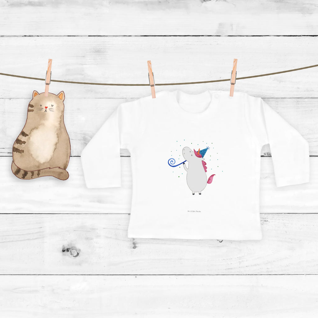 Baby Longsleeve Einhorn Party Langarm, Kleidung, Bio, Baby Shower, Einhörner, Einhorn Deko, Einhorn, Unicorn, Fest, Geburtstag, Club, Disco, Party, Feier, Alkohol, Glitzer, Konfetti