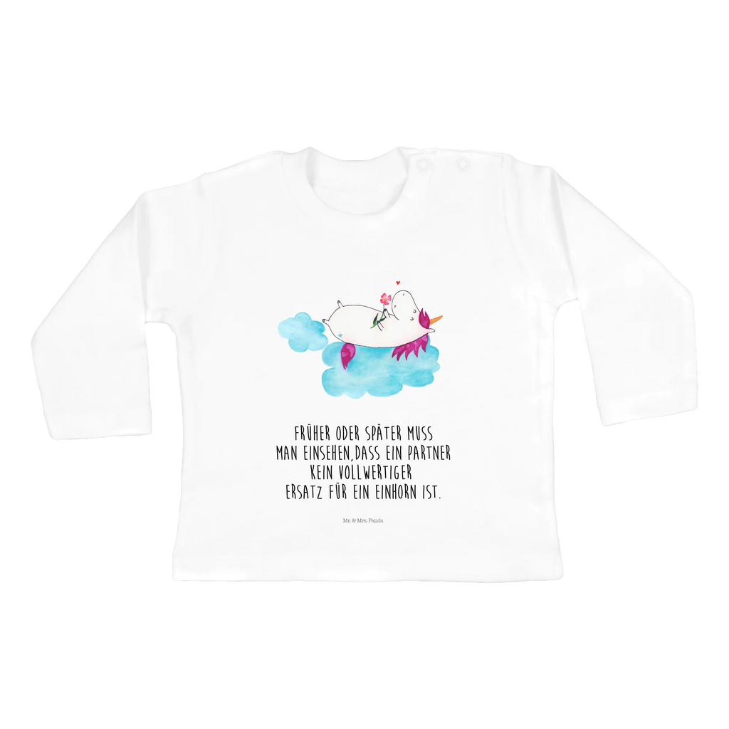 Baby Longsleeve Einhorn verliebt auf Wolke Bio, Langarm, Baby Shower, Kleidung, Einhörner, Einhorn Deko, Einhorn, Unicorn, Liebesbeweis, Liebe, Freundin, Wolke, Verliebt