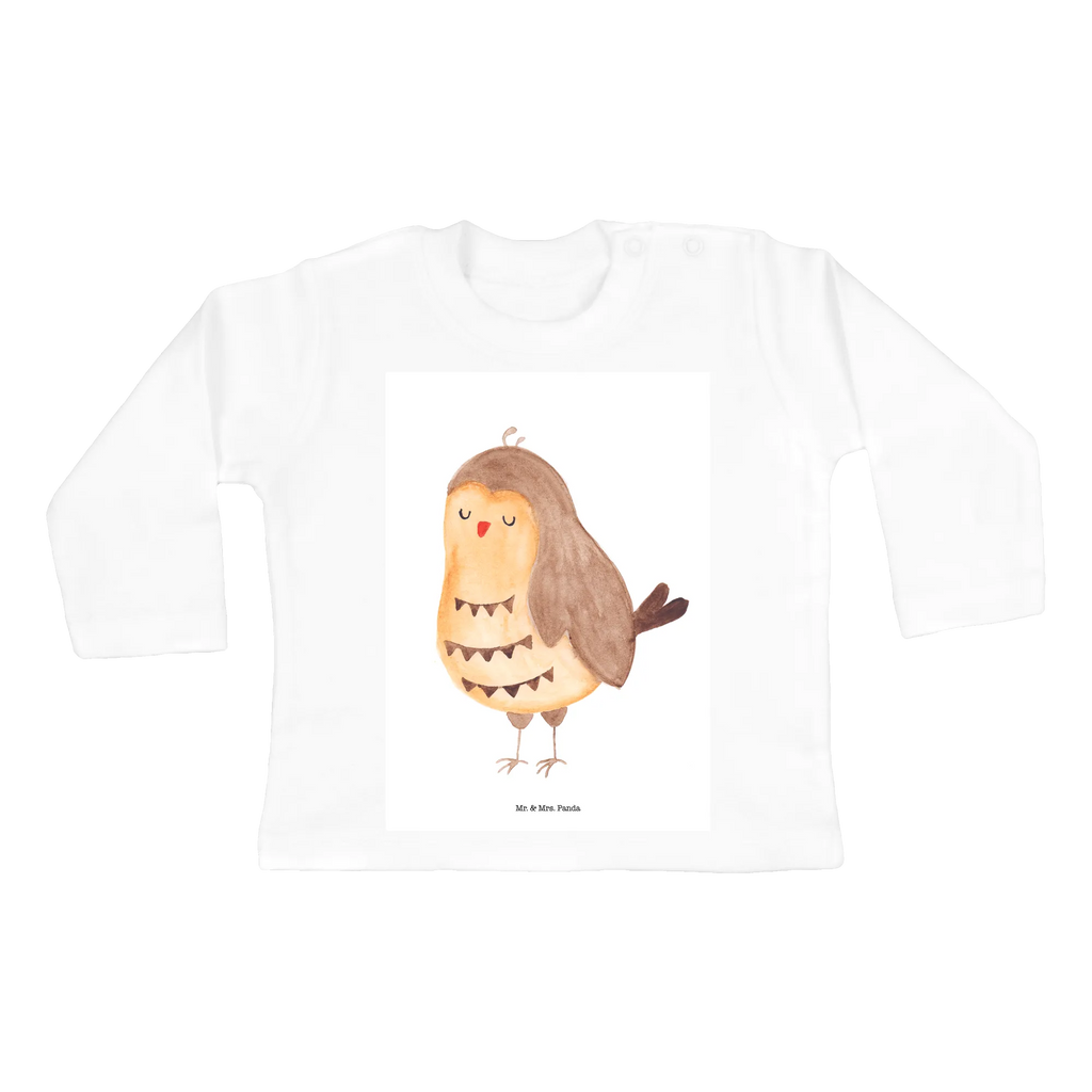 Longsleeve dla niemowląt 12-18 miesięcy sowa zadowolona Kleidung, Baby Shower, Bio, Langarm, Eule, Wortspiel Lustig, Eule Spruch, Liebe Spruch, Geschenk Hochzeitstag, Spruch schön, Owl, Eule Deko, Romantisch