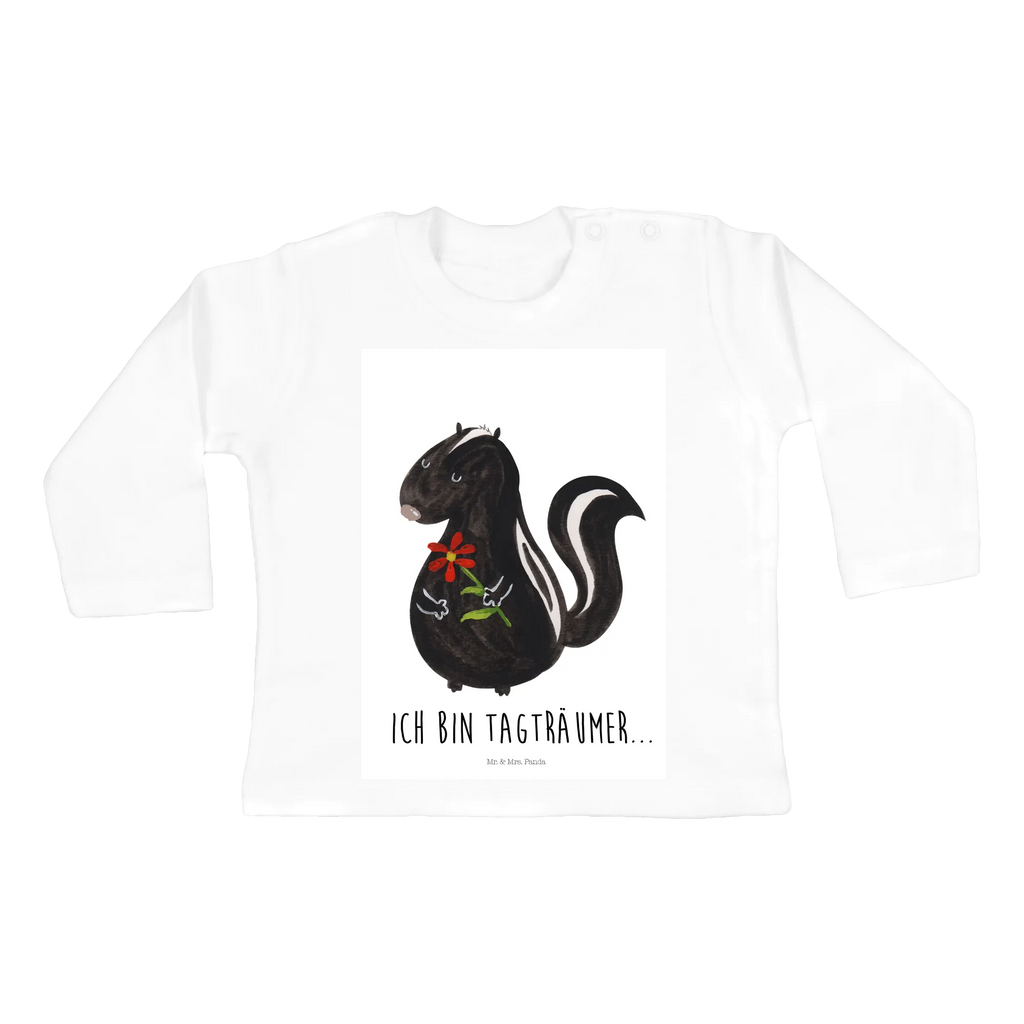 Longsleeve dla niemowląt 12-18 miesięcy skunks kwiat Bio, Kleidung, Baby Shower, Langarm, Skunk, Stinktier, Wildtier, Verträumt, Stinki, Tagträumer, Stinker, Dreams, Träume, Raubtier