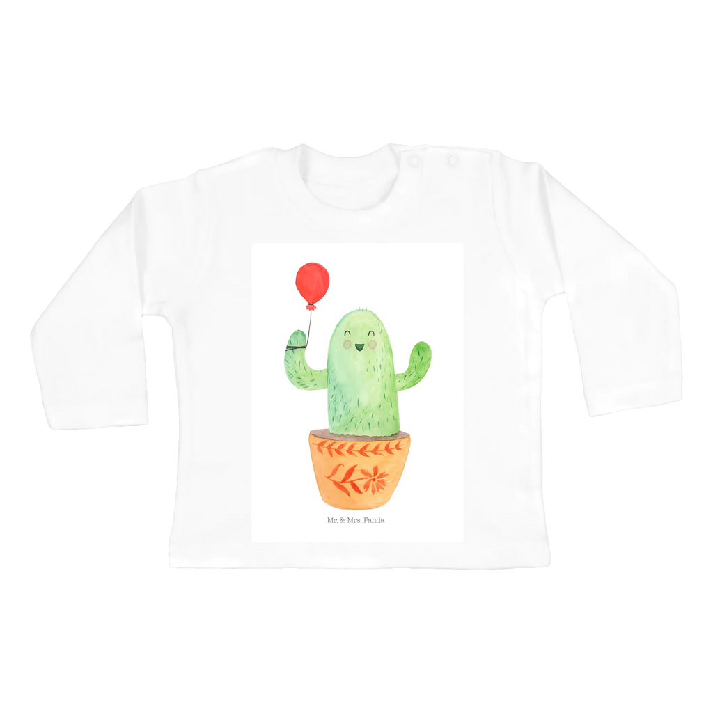 Baby Longsleeve Kaktus Luftballon Baby Shower, Bio, Langarm, Kleidung, Kakteen, Kaktus, Prüfung, Neustart, Luftballon, Büroalltag, Freund, Büro, Ausbildung, Freundin, Freude, Stress