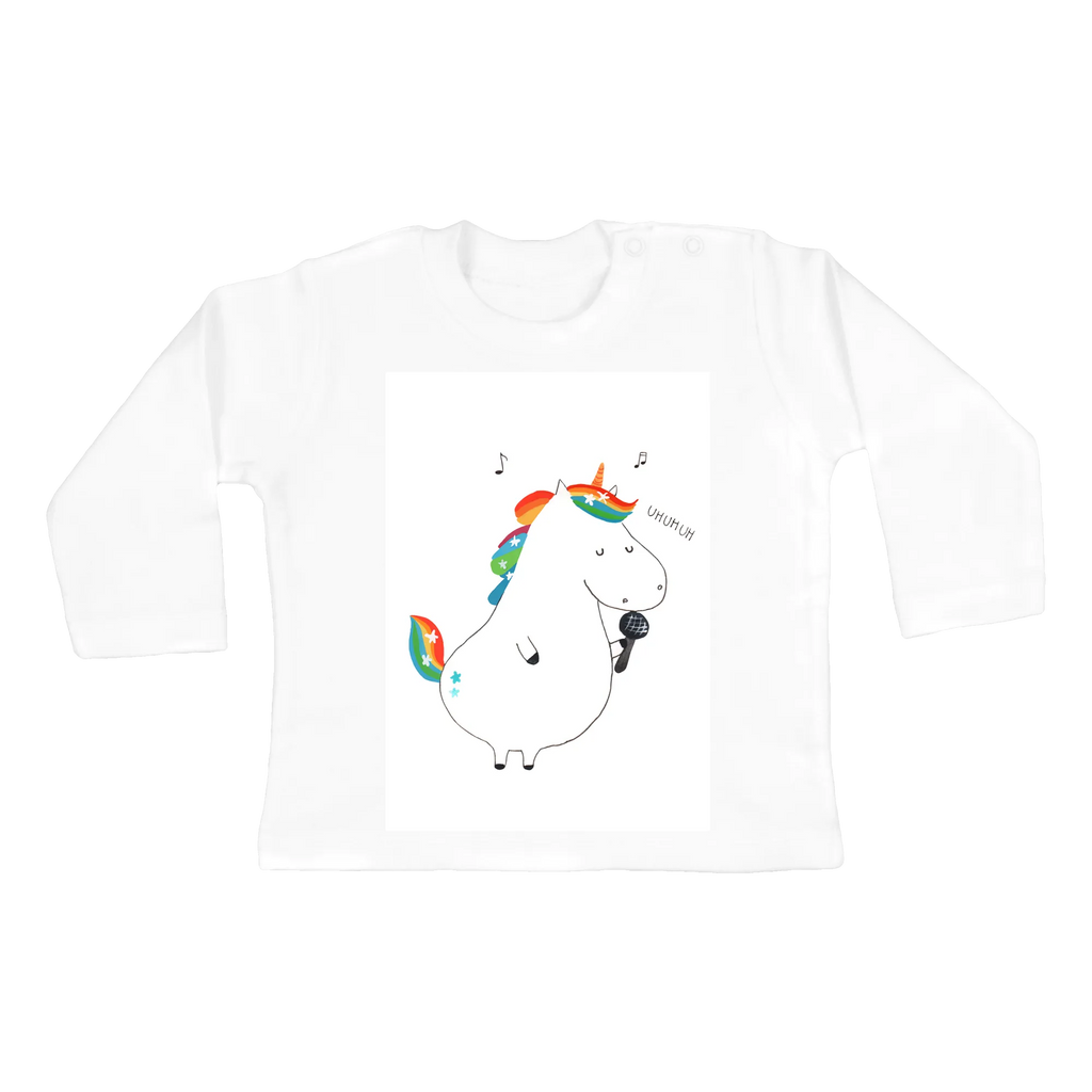 Baby long-sleeve unicorn Singer Mädchen, Langarm, Bio, Baby, Jungen, Kleidung, Einhorn, Einhörner, Einhorn Deko, Unicorn, Sänger, Feier, Konfetti, Sängerin, Disco, Party, Geburtstag, Fest, Glitzer, Freundin