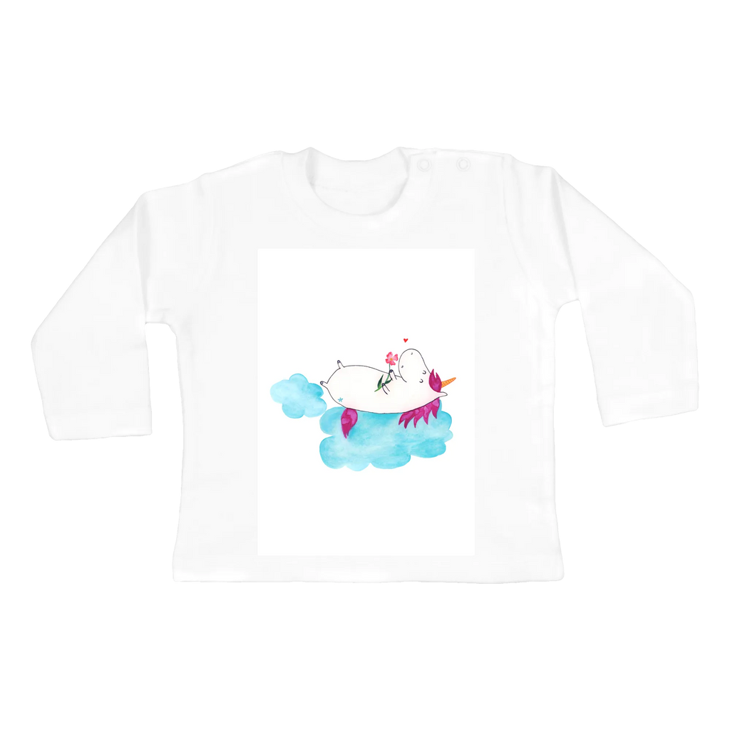 Baby Longsleeve Einhorn verliebt auf Wolke Bio, Langarm, Baby Shower, Kleidung, Einhörner, Einhorn Deko, Einhorn, Unicorn, Liebesbeweis, Liebe, Freundin, Wolke, Verliebt