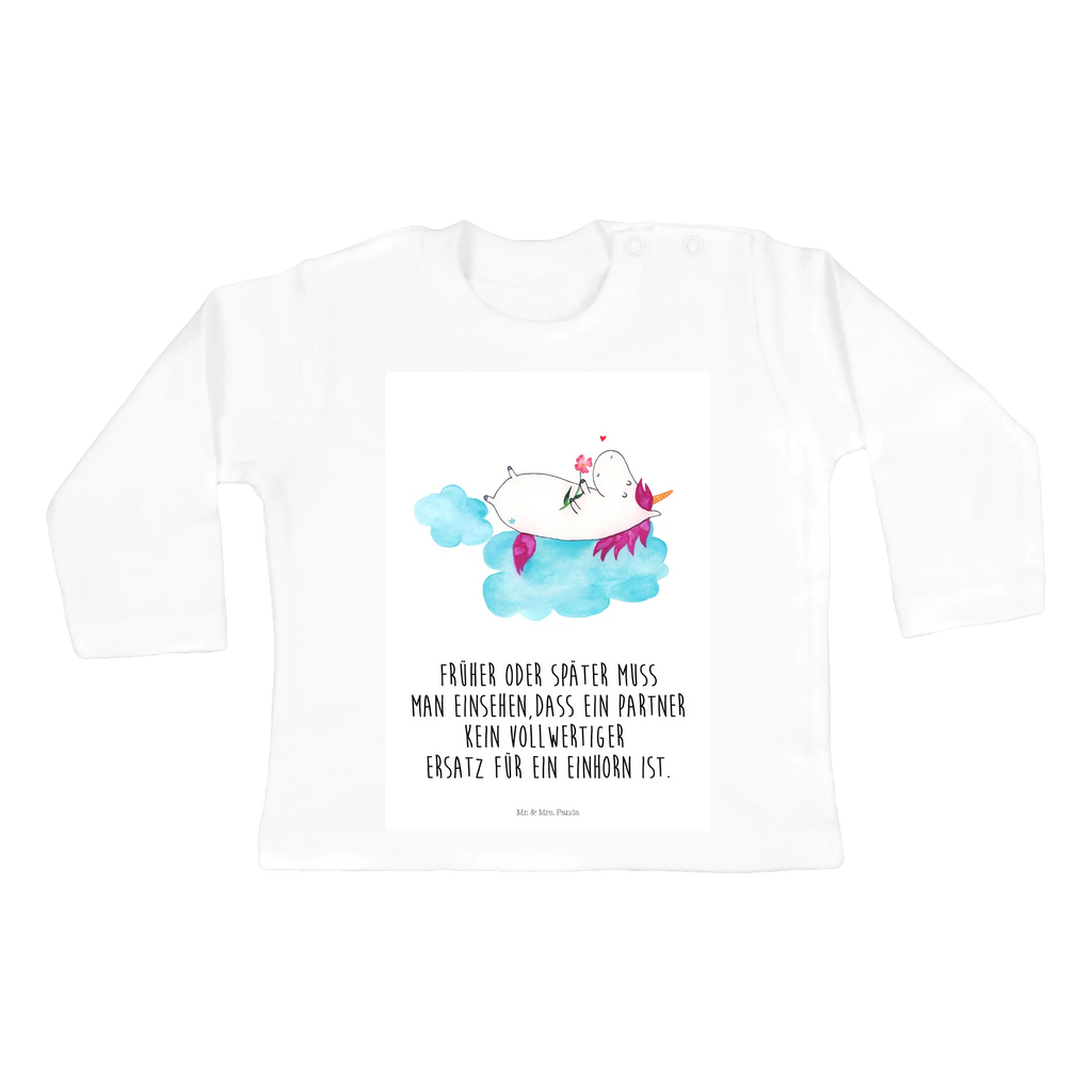 Baby Longsleeve Einhorn verliebt auf Wolke Bio, Langarm, Baby Shower, Kleidung, Einhörner, Einhorn Deko, Einhorn, Unicorn, Liebesbeweis, Liebe, Freundin, Wolke, Verliebt