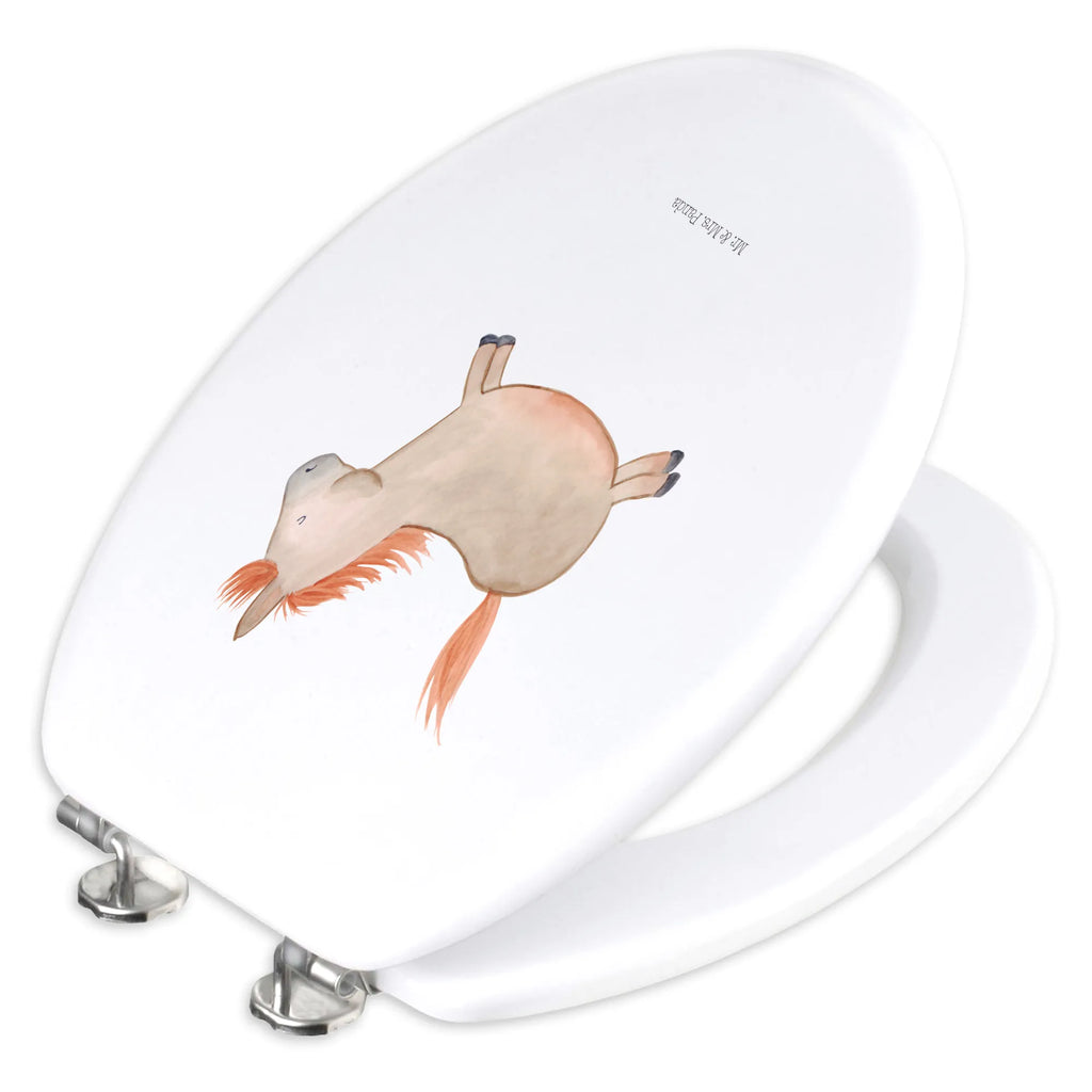 Motif toilet seat Horse Jump Toilette, Klobrille, WC-Sitz, Klodeckel, Toilettendeckel, Bauernhof, Hoftiere, Landwirt, Landwirtin, ausreiten, Pferdebesitzer, Pferdestall, Pferd, Pony, reiten, Pferde, Stall