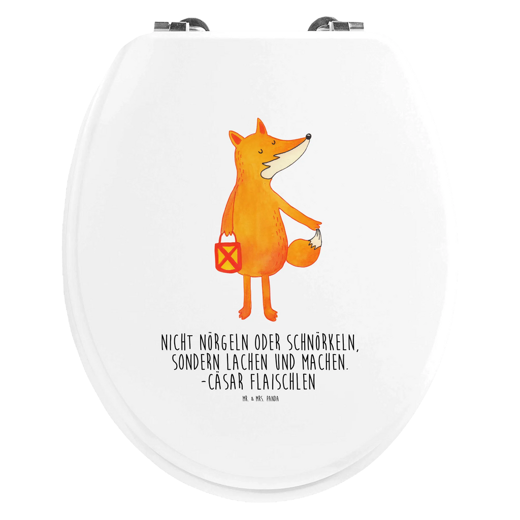 Motiv WC Sitz Fuchs Laterne Klobrille, WC-Sitz, Toilettendeckel, Klodeckel, Toilette, Fuchs, Füchse, Cäsar Otto Hugo Flaischlen, Liebeskummer Spruch, Laternenumzug, Laterne, Sankt Martin, Spruch trösten, Aufmuntern