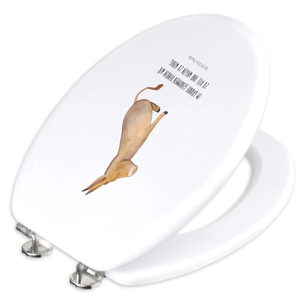 Motif toilet seat Donkey Klobrille, WC-Sitz, Toilette, Toilettendeckel, Klodeckel, Tiermotive, Gute Laune, lustige Sprüche, Tiere, Esel, Lebensziel, Weisheit, Mut, Lebensmut, Lebensglück, positive gedanken, tapferkeit, zuversicht, erfolg, Ziel