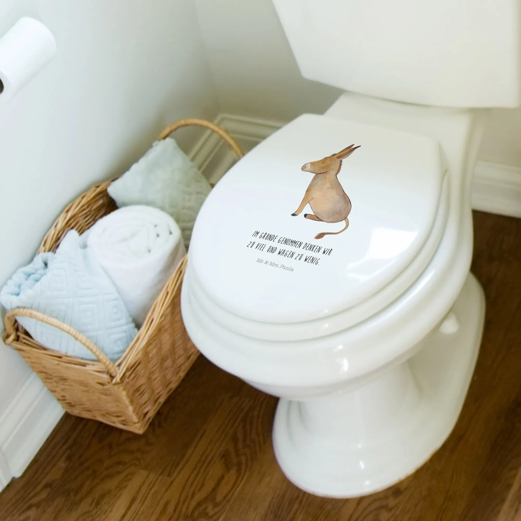 Motif toilet seat Donkey Klobrille, WC-Sitz, Toilette, Toilettendeckel, Klodeckel, Tiermotive, Gute Laune, lustige Sprüche, Tiere, Esel, Lebensziel, Weisheit, Mut, Lebensmut, Lebensglück, positive gedanken, tapferkeit, zuversicht, erfolg, Ziel