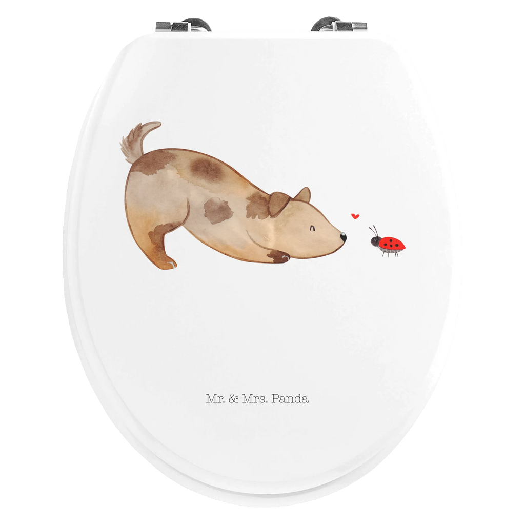 Motiv WC deska sedesowa pies biedronka Klobrille, WC-Sitz, Toilettendeckel, Klodeckel, Toilette, Hund, Hundemotiv, Haustier, Hunderasse, Tierliebhaber, Hundebesitzer, Sprüche, Mischlinghund, Hunde, Marienkäfer, Hundespruch, Mischling