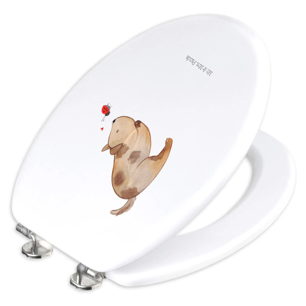 Motiv WC deska sedesowa pies biedronka Klobrille, WC-Sitz, Toilettendeckel, Klodeckel, Toilette, Hund, Hundemotiv, Haustier, Hunderasse, Tierliebhaber, Hundebesitzer, Sprüche, Mischlinghund, Hunde, Marienkäfer, Hundespruch, Mischling