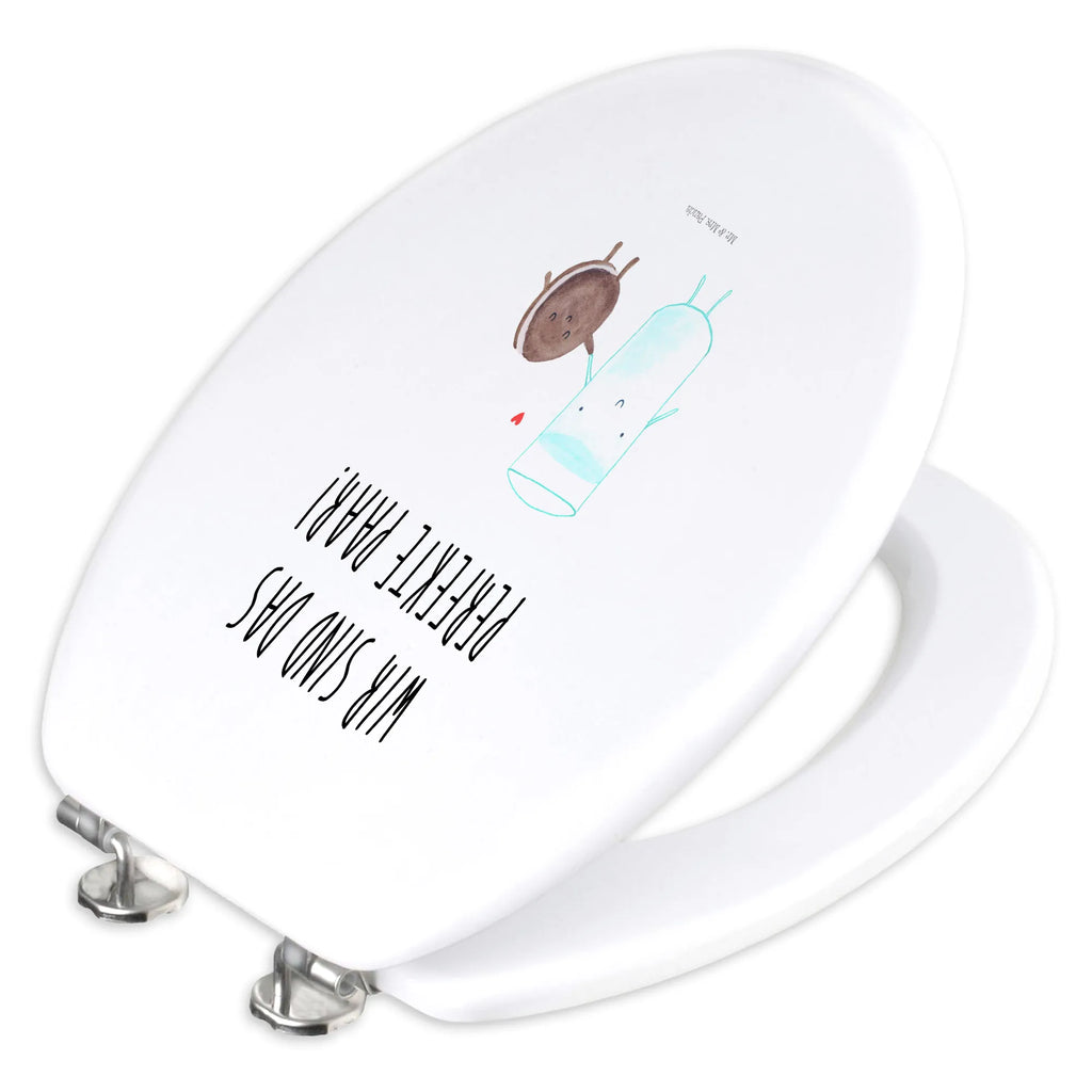 Motiv WC Sitz Milch Keks Toilette, WC-Sitz, Toilettendeckel, Klobrille, Klodeckel, Tiermotive, Gute Laune, lustige Sprüche, Tiere, Kekse, Keks, Kaffee, Einladung Frühstück, perfektes Paar, Motiv süß, Cookie, romantisch, Milk, Milch