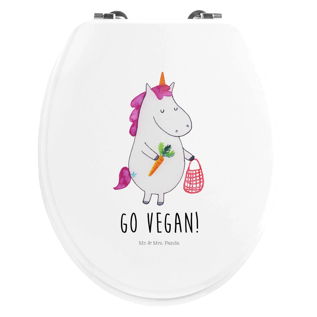 Motiv WC Sitz Einhorn Vegan Toilette, Toilettendeckel, Klodeckel, Klobrille, WC-Sitz, Einhorn, Einhörner, Einhorn Deko, Unicorn, Veganer, Gesund leben, Rohkost, Gesund essen, Vegetariar, vegan, Veganismus