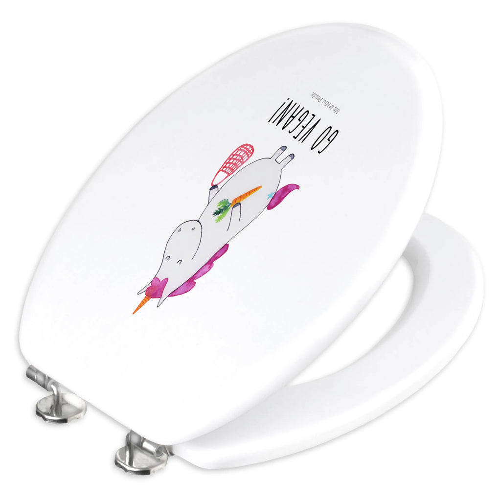 Motiv WC Sitz Einhorn Vegan Toilette, Toilettendeckel, Klodeckel, Klobrille, WC-Sitz, Einhorn, Einhörner, Einhorn Deko, Unicorn, Veganer, Gesund leben, Rohkost, Gesund essen, Vegetariar, vegan, Veganismus