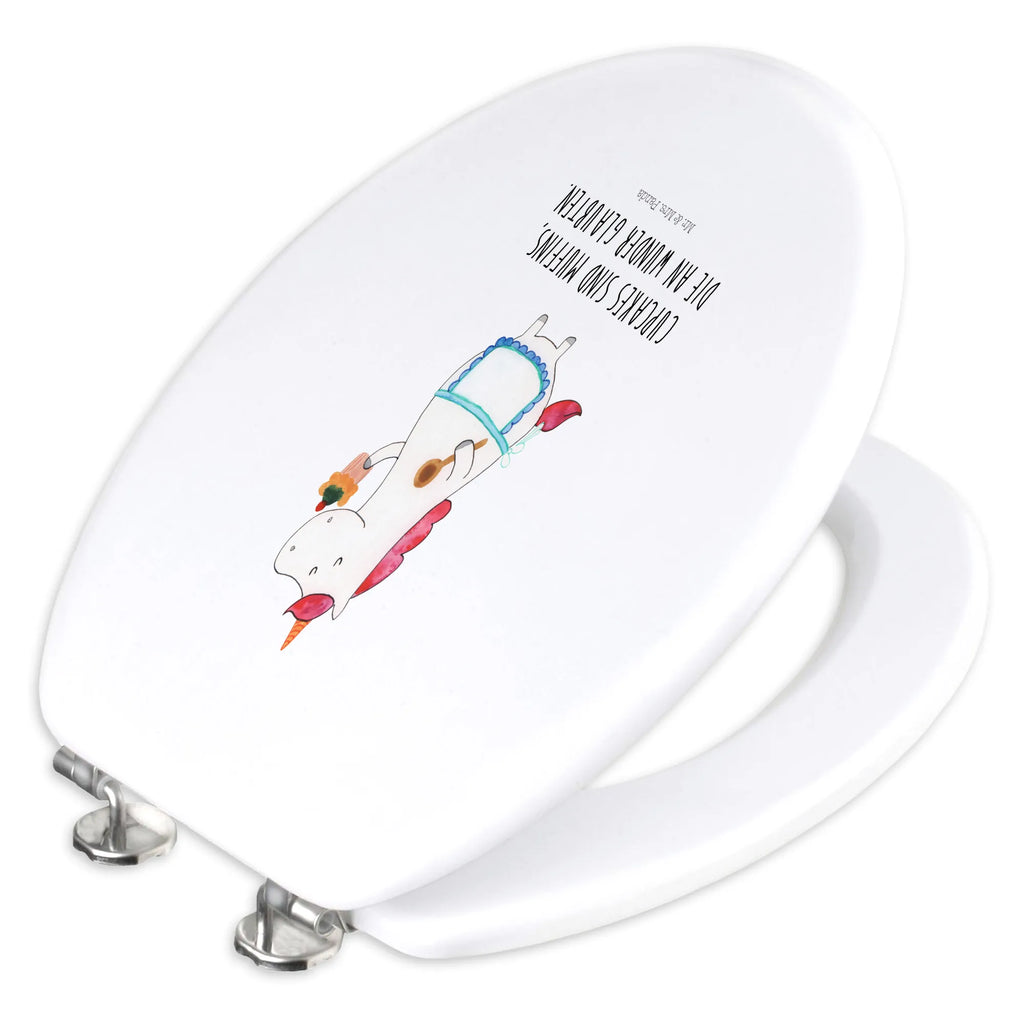 Motiv WC Sitz Einhorn Küche Toilette, Toilettendeckel, Klodeckel, WC-Sitz, Klobrille, Einhorn, Einhörner, Einhorn Deko, Unicorn, Kuchen, backen, Bäckerin, Motivation, Koch, Muffin, träumen, Hobbykoch, Träumer, Torte