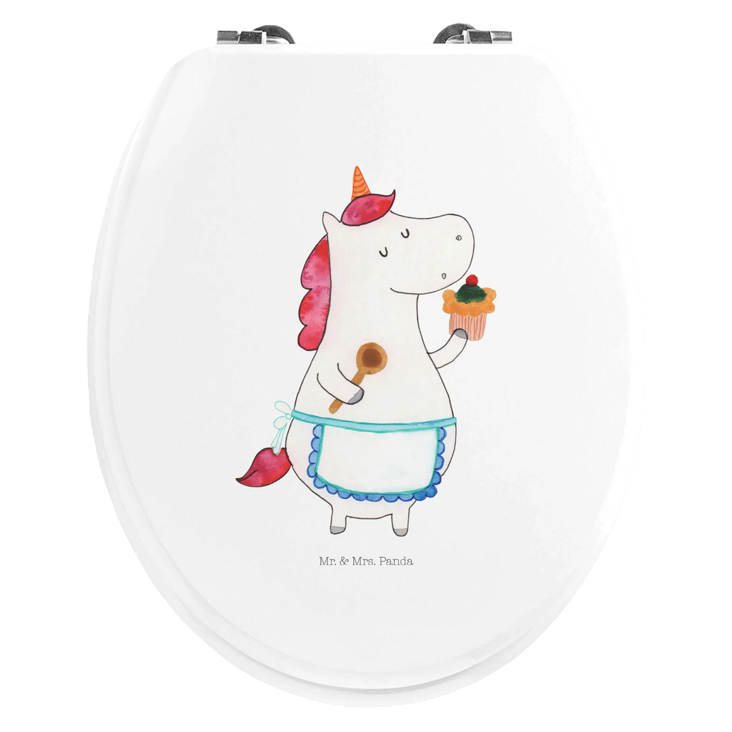Motiv WC Sitz Einhorn Küche Toilette, Toilettendeckel, Klodeckel, WC-Sitz, Klobrille, Einhorn, Einhörner, Einhorn Deko, Unicorn, Kuchen, backen, Bäckerin, Motivation, Koch, Muffin, träumen, Hobbykoch, Träumer, Torte