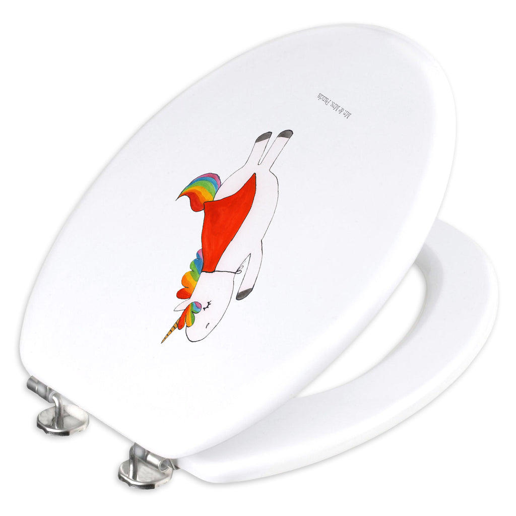 Motiv WC Sitz Einhorn Super WC-Sitz, Toilettendeckel, Klobrille, Klodeckel, Toilette, Einhorn, Einhörner, Einhorn Deko, Unicorn, Freundin, Superheld, Geschenk, Held, Girl, Traummann, Mädchen