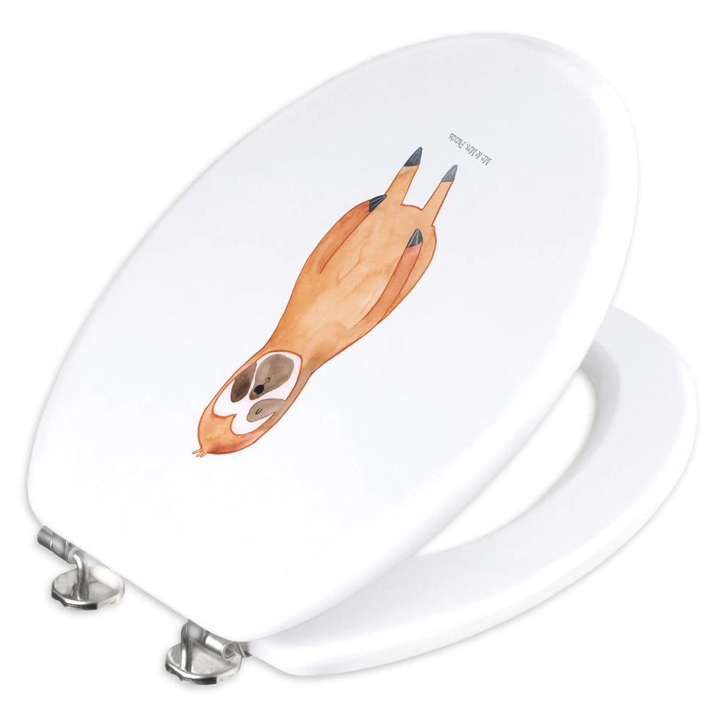 Motiv WC deska sedesowa leniwiec Zadowolony Klodeckel, WC-Sitz, Toilettendeckel, Toilette, Klobrille, Faultier, Faultier Geschenk, Faultier Deko, Lieblingstier, Glück, glücklich, Pause, relaxen, happy, Zufriedenheit, zufrieden, Frieden, Ruhe, Gelassenheit, faul, Faultiere