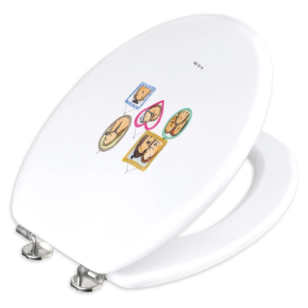 Motiv WC Sitz Igel Familie WC-Sitz, Toilettendeckel, Klodeckel, Toilette, Klobrille, Familie, Vatertag, Muttertag, Bruder, Schwester, Mama, Papa, Oma, Opa, Glück, Igel, Zusammenhalt, Bilder, Liebe