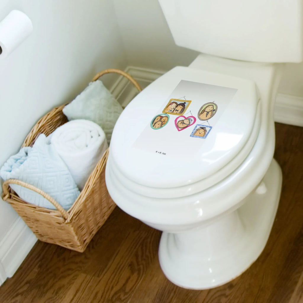 Motiv WC Sitz Igel Familie WC-Sitz, Toilettendeckel, Klodeckel, Toilette, Klobrille, Familie, Vatertag, Muttertag, Bruder, Schwester, Mama, Papa, Oma, Opa, Glück, Igel, Zusammenhalt, Bilder, Liebe