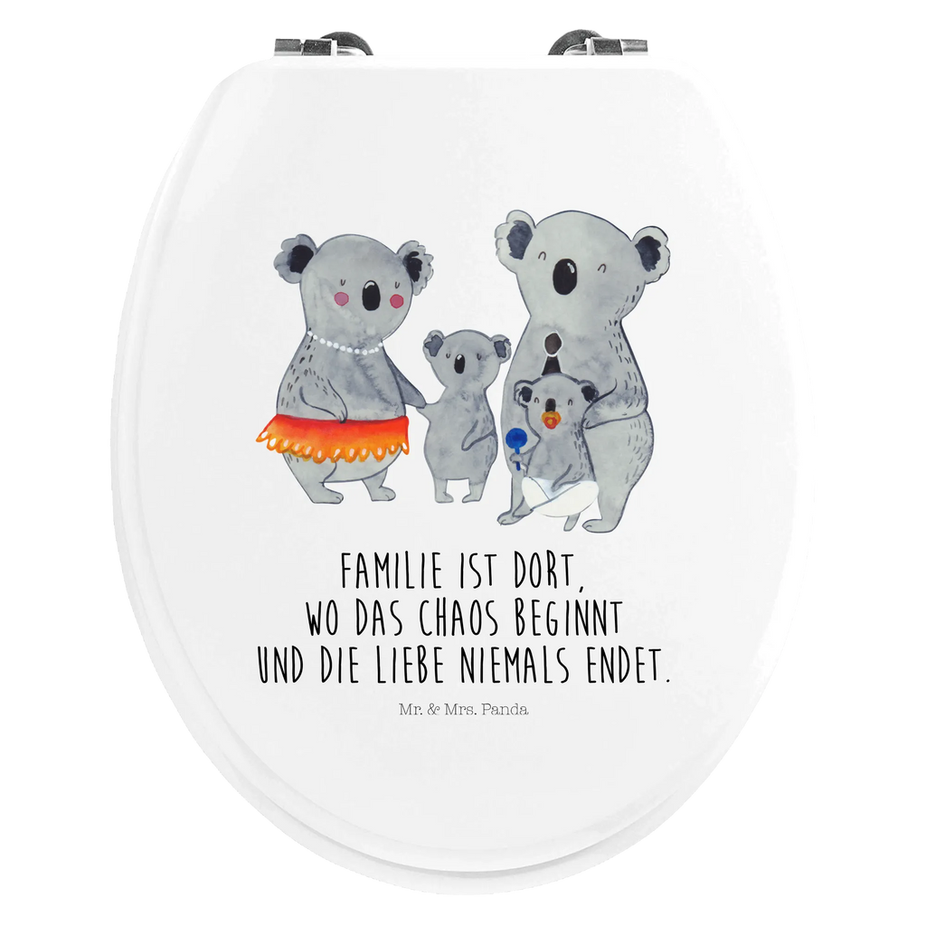 Motiv WC Sitz Koala Familie Klobrille, WC-Sitz, Klodeckel, Toilettendeckel, Toilette, Familie, Vatertag, Muttertag, Bruder, Schwester, Mama, Papa, Oma, Opa, Koala, Geschwister, Koalas, Kinder, Family, Familienleben