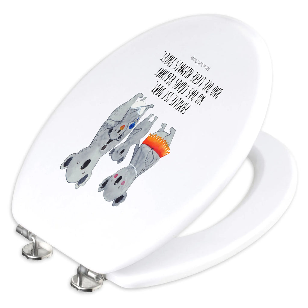 Motiv WC Sitz Koala Familie Klobrille, WC-Sitz, Klodeckel, Toilettendeckel, Toilette, Familie, Vatertag, Muttertag, Bruder, Schwester, Mama, Papa, Oma, Opa, Koala, Geschwister, Koalas, Kinder, Family, Familienleben