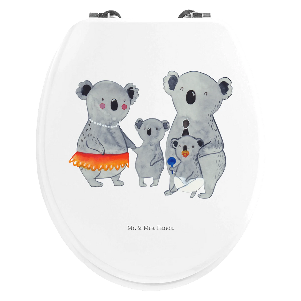 Motiv WC Sitz Koala Familie Klobrille, WC-Sitz, Klodeckel, Toilettendeckel, Toilette, Familie, Vatertag, Muttertag, Bruder, Schwester, Mama, Papa, Oma, Opa, Koala, Geschwister, Koalas, Kinder, Family, Familienleben