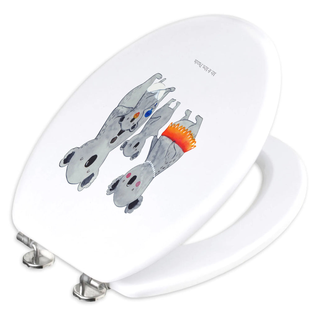Motiv WC Sitz Koala Familie Klobrille, WC-Sitz, Klodeckel, Toilettendeckel, Toilette, Familie, Vatertag, Muttertag, Bruder, Schwester, Mama, Papa, Oma, Opa, Koala, Geschwister, Koalas, Kinder, Family, Familienleben