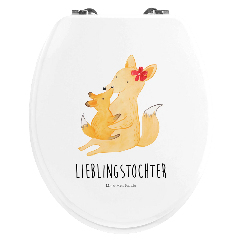Motiv WC Sitz Fuchs Mama & Kind Toilettendeckel, WC-Sitz, Klodeckel, Klobrille, Toilette, Familie, Vatertag, Muttertag, Bruder, Schwester, Mama, Papa, Oma, Opa, Tochter, Lieblingstochter, Beste Tochter, Mutter, Geschenk