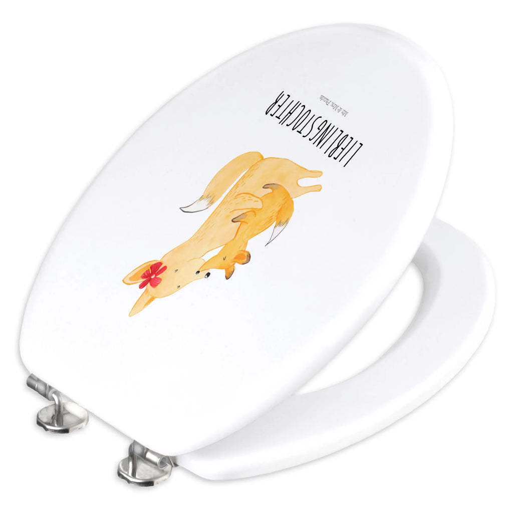 Motiv WC Sitz Fuchs Mama & Kind Toilettendeckel, WC-Sitz, Klodeckel, Klobrille, Toilette, Familie, Vatertag, Muttertag, Bruder, Schwester, Mama, Papa, Oma, Opa, Tochter, Lieblingstochter, Beste Tochter, Mutter, Geschenk