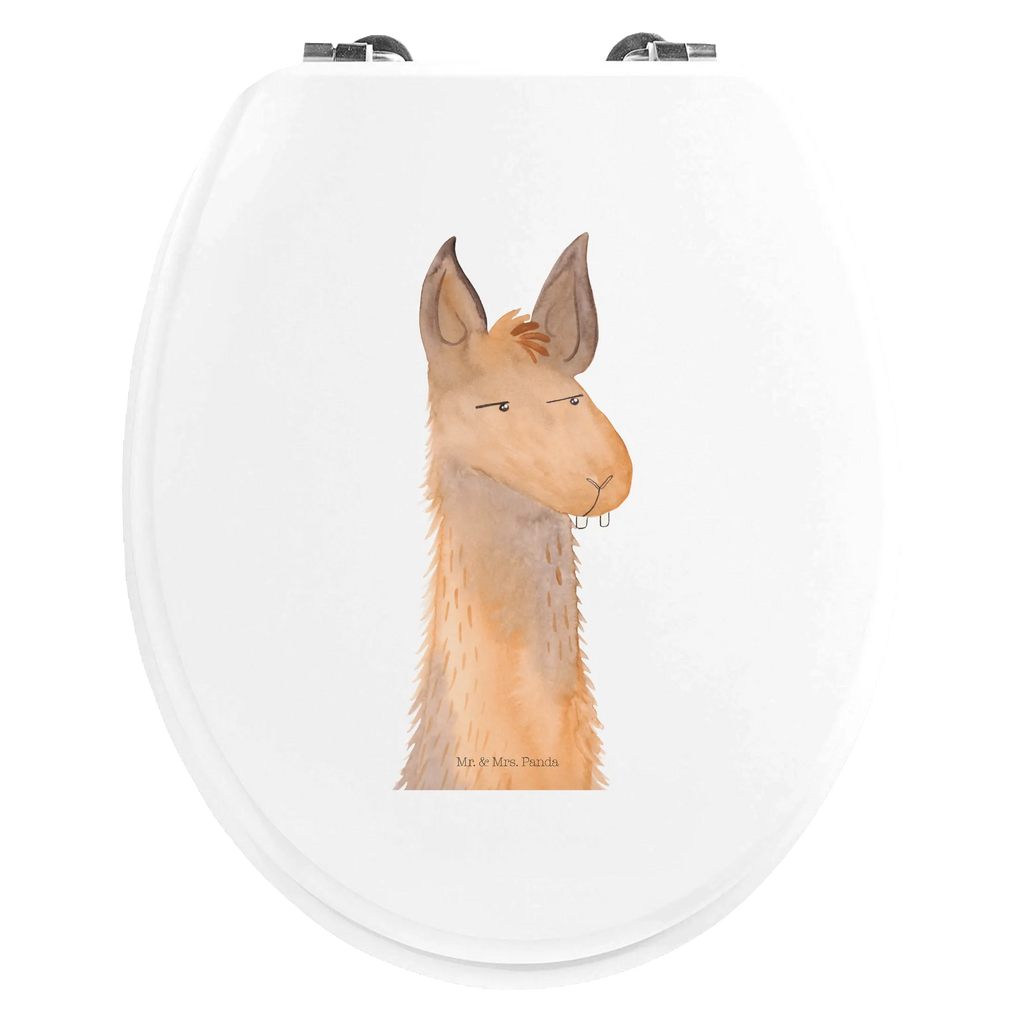 Motif toilet seat llama head Annoyed Klobrille, Toilettendeckel, Klodeckel, Toilette, WC-Sitz, Lama, Alpaka, Lamas, Freundin, beste Freundin, Partnerin, Büroalltag, Recht haben, Azubi, Büro, genervt sein, Chefin, Chef