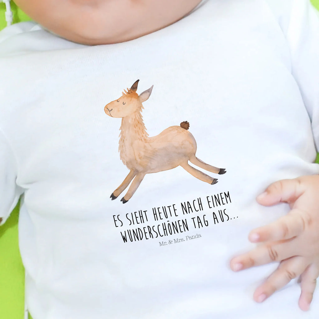 Organic Baby Shirt lama Jump Llama, llama, alpaca, trendy animal, Lama, start, luck, happy, good morning, llamas, favourite day, exam, heartache, happy day, graduation, girlfriend, new start