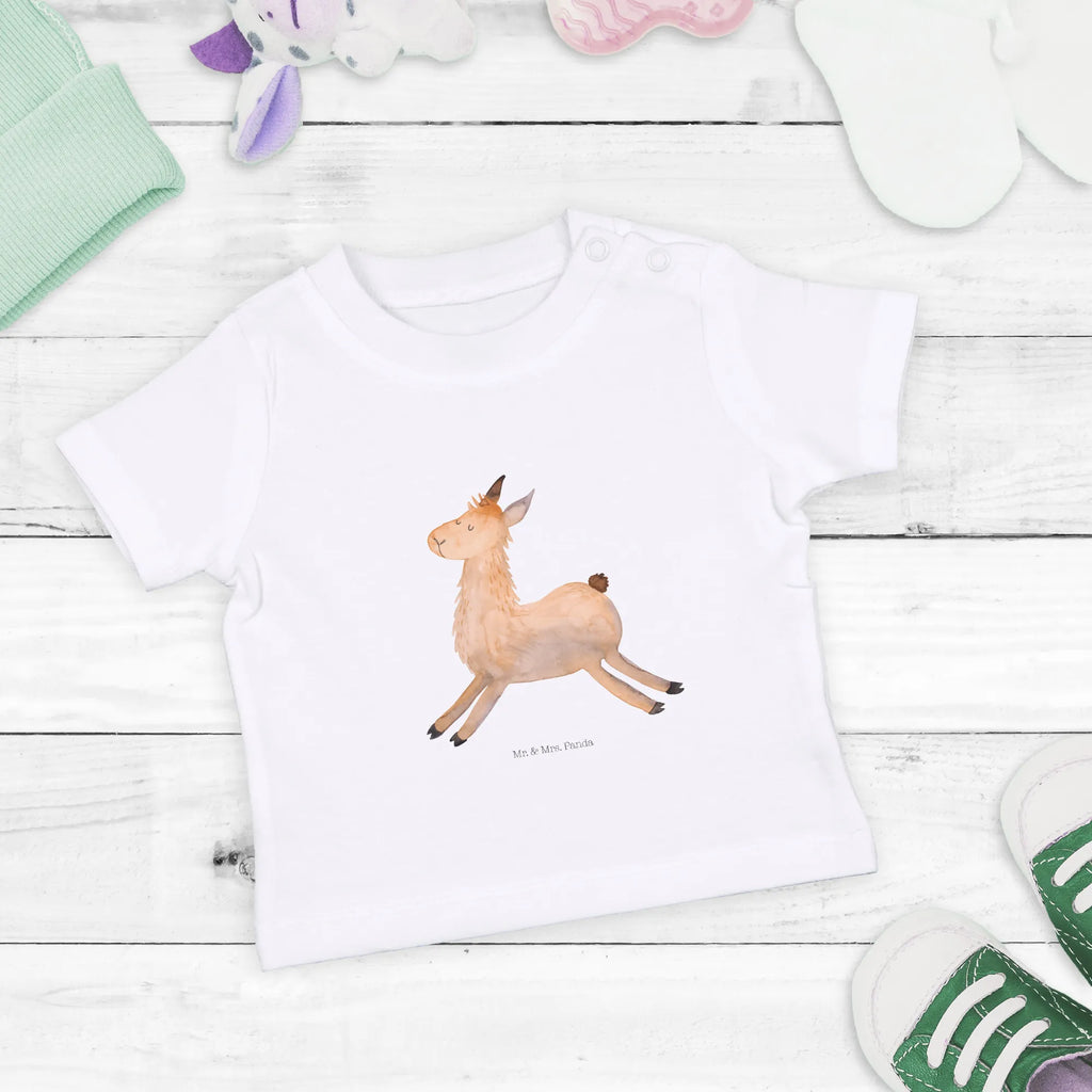 Organic Baby Shirt lama Jump Llama, llama, alpaca, trendy animal, Lama, start, luck, happy, good morning, llamas, favourite day, exam, heartache, happy day, graduation, girlfriend, new start