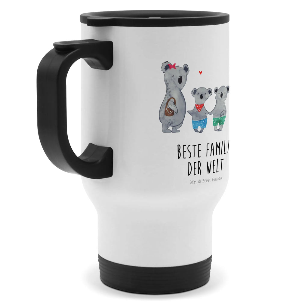 Insulated mug Koala family with two kids travel coffee mug, travel mug, Insulated mug, Thermo mug, To Go mug, Thermo cup, Coffee mug, Family, Father's Day, Mother's Day, brother, sister, Mom, Dad, family life, favourite family, koala family, family, family time, best family, koala, koala bear