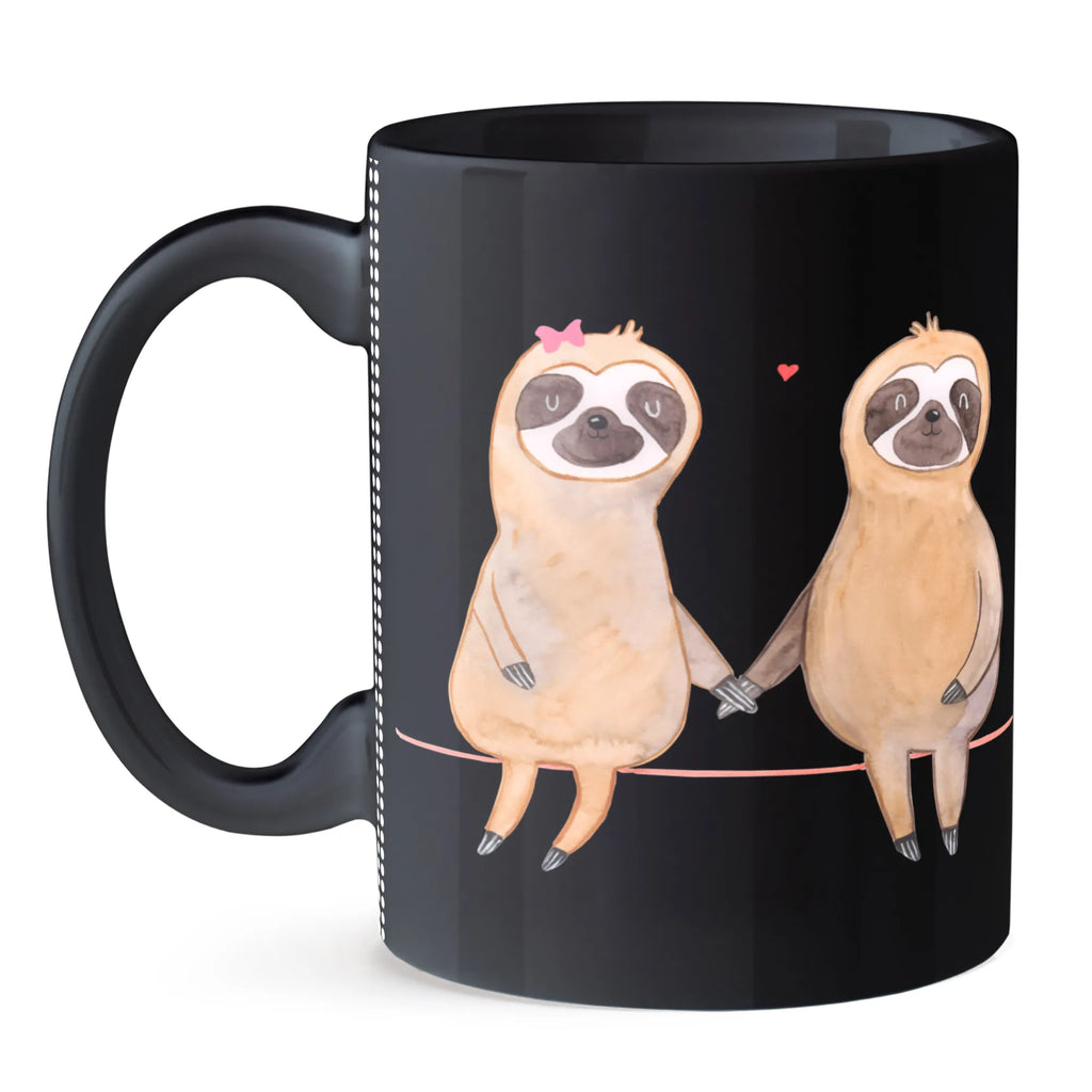 Kubek leniwiec para Teetasse, Tasse, Keramiktasse, Geschenktasse, Porzellantasse, Tasse mit Motiven, Kaffeetasse, Tasse mit Zitaten, Bürotasse, Faultier, Faultier Geschenk, Faultier Deko, Faultierpärchen, Langsamkeit, faul, verliebt, Faultierliebe, Liebespaar, Faultiere, Liebe, Beziehung, gemeinsam, relaxen, Lieblingstier, Pärchen, verlobt