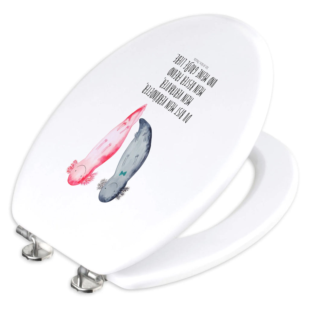Motiv WC Sitz Axolotl Freundin WC-Sitz, Toilettendeckel, Klobrille, Toilette, Klodeckel, Axolotl, Molch, Lurche, Liebesbeweis, Verlobter, Freund, Liebe, Ehemann, Axolot, große Liebe, Jahrestag, Schwanzlurch, Valentinstag, Lurch