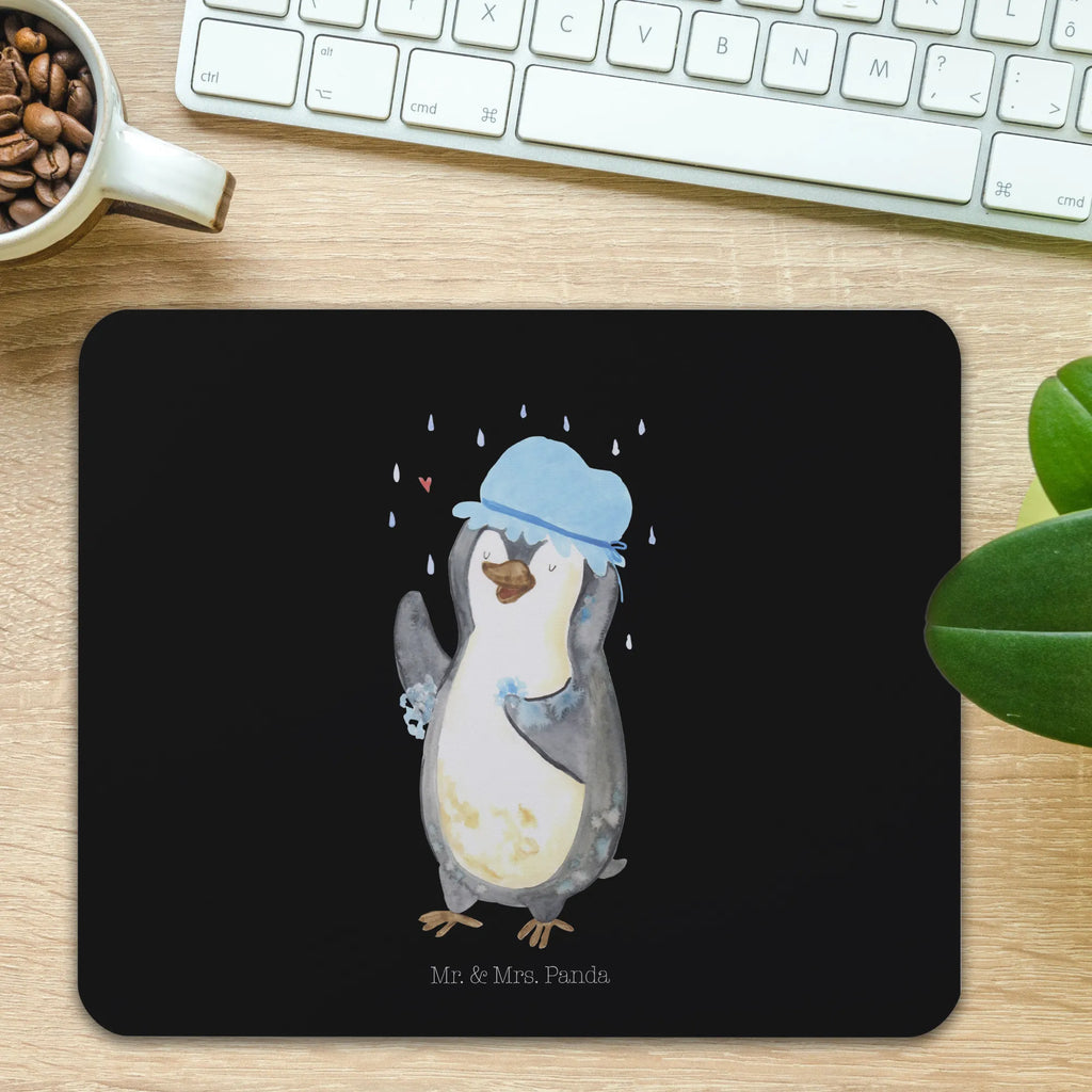Mouse mat Penguin have a shower Mousepad, Mauspad Büro, PC Zubehör, Arbeitszimmer, Designer Mauspad, Büroausstattung, Mausunterlage, Mauspad, Einzigartiges Mauspad, Computer zubehör, Pinguin, duschen, Lebensmotto, Neuanfang, Dusche, glücklich sein, Motivation, Neustart, Pinguine