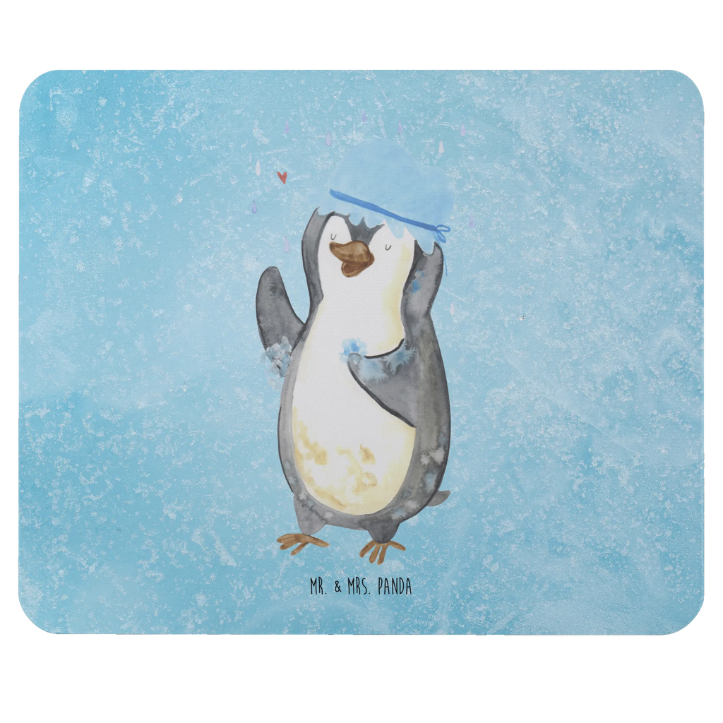 Mouse mat Penguin have a shower Mousepad, Mauspad Büro, PC Zubehör, Arbeitszimmer, Designer Mauspad, Büroausstattung, Mausunterlage, Mauspad, Einzigartiges Mauspad, Computer zubehör, Pinguin, duschen, Lebensmotto, Neuanfang, Dusche, glücklich sein, Motivation, Neustart, Pinguine