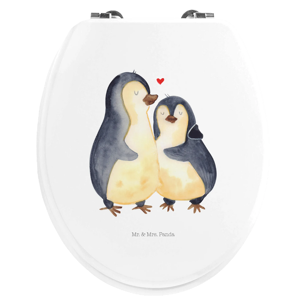 Motiv WC Sitz Pinguin umarmen WC-Sitz, Toilettendeckel, Toilette, Klobrille, Klodeckel, Pinguin, Liebespaar, Hochzeit, Jahrestag, Liebesgeschenk, Hochzeitsgeschenk, Hochzeitstag, Verlobung, Liebe, Liebesbeweis