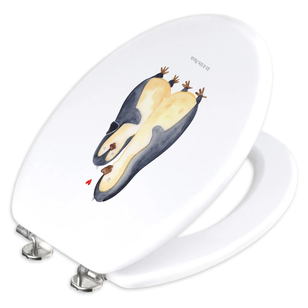 Motiv WC Sitz Pinguin umarmen WC-Sitz, Toilettendeckel, Toilette, Klobrille, Klodeckel, Pinguin, Liebespaar, Hochzeit, Jahrestag, Liebesgeschenk, Hochzeitsgeschenk, Hochzeitstag, Verlobung, Liebe, Liebesbeweis