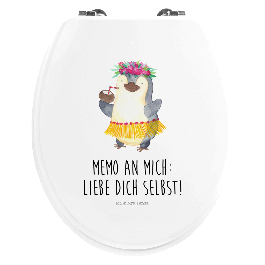 Motiv WC Sitz Pinguin Kokosnuss Toilettendeckel, WC-Sitz, Toilette, Klobrille, Klodeckel, Pinguin, Kokosnuss, Urlaub, Aloha, Pinguine, Hawaii