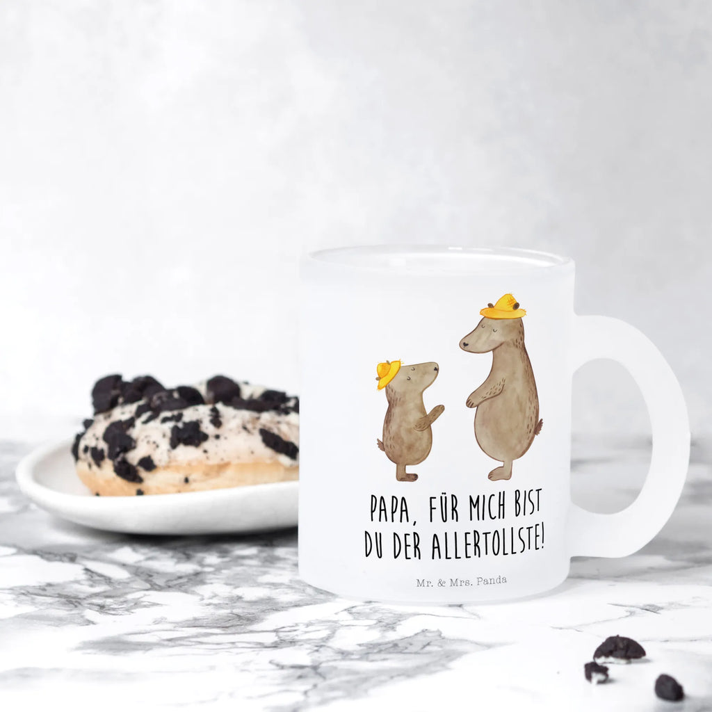 Filiżanka do herbaty Niedźwiedzie z kapeluszami Rodzina, Dzień Ojca, Dzień Matki, brat, siostra, mama, tata, babcia, dziadek