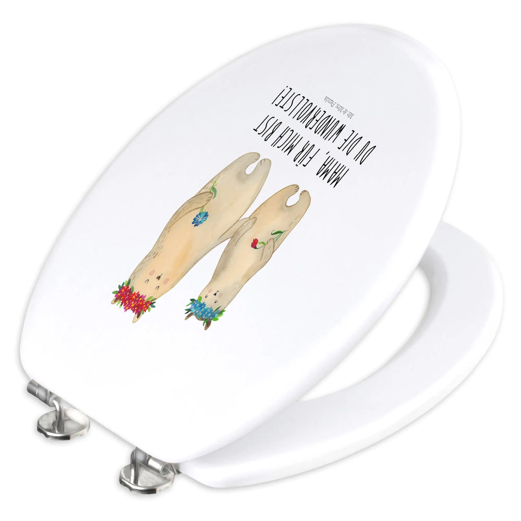 Motiv WC Sitz Bären mit Blumenkranz WC-Sitz, Klobrille, Toilette, Toilettendeckel, Klodeckel, Familie, Vatertag, Muttertag, Bruder, Schwester, Mama, Papa, Oma, Opa, Bär, Mutti, beste Mutter, Kind, Tochter, Bären, weltbeste Mama, Kinder, Family, Vorbild, Lieblingsmensch, Töchter, Mutter, Lieblingsmama, Geschenk Mama. Muttertag, Mami