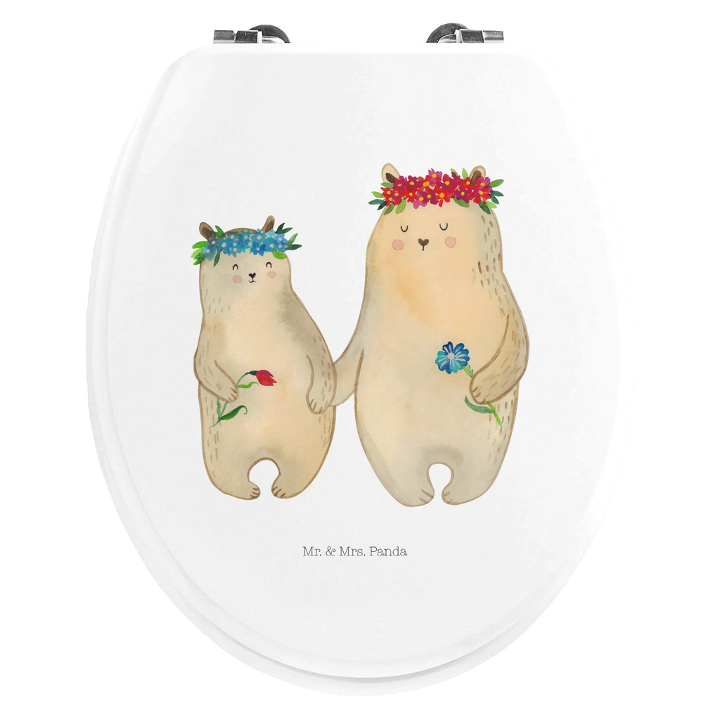 Motiv WC Sitz Bären mit Blumenkranz WC-Sitz, Klobrille, Toilette, Toilettendeckel, Klodeckel, Familie, Vatertag, Muttertag, Bruder, Schwester, Mama, Papa, Oma, Opa, Bär, Mutti, beste Mutter, Kind, Tochter, Bären, weltbeste Mama, Kinder, Family, Vorbild, Lieblingsmensch, Töchter, Mutter, Lieblingsmama, Geschenk Mama. Muttertag, Mami