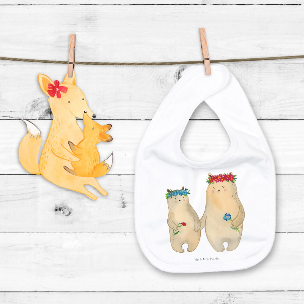 Bib Bears with flower crown baby shower, toddler, baby party, drool bib, baby bib, spit cloth, Family, Father's Day, Mother's Day, brother, sister, Mom, Dad, role model, bears, child, best mommy, mommy, family, gift mommy. mother's day, favorite mommy, favorite person, children, mom, daughter, daughters, world best mommy, Bear