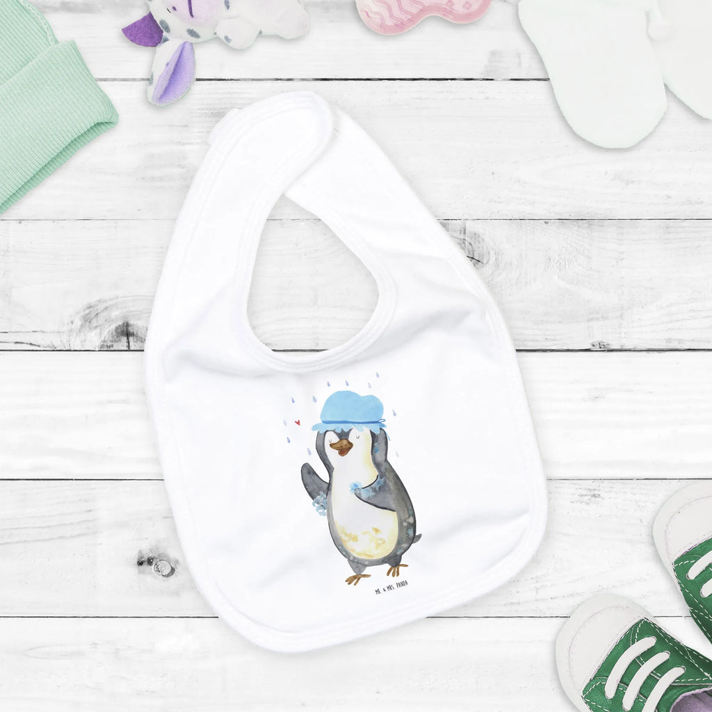 Bib Penguin have a shower toddler, baby shower, baby bib, baby party, drool bib, spit cloth, Penguin, North Pole, Winter, Penguins, new beginning, shower, being happy, motivation, new start, life motto, penguins