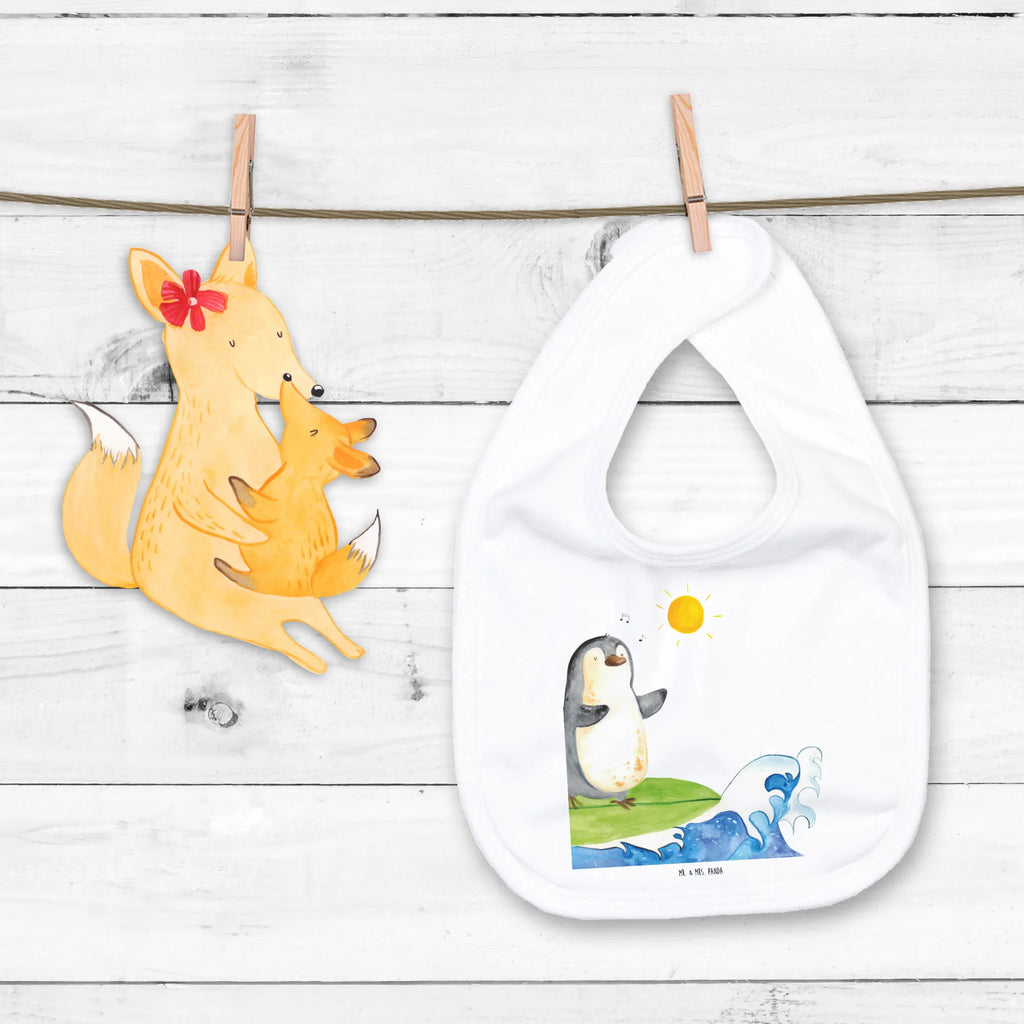 Bib Penguin surfer toddler, baby bib, drool bib, baby party, spit cloth, baby shower, Penguin, North Pole, Winter, Penguins, holidays, penguins, Hawaii, surfing, waves, Portugal, surfers, wave riding